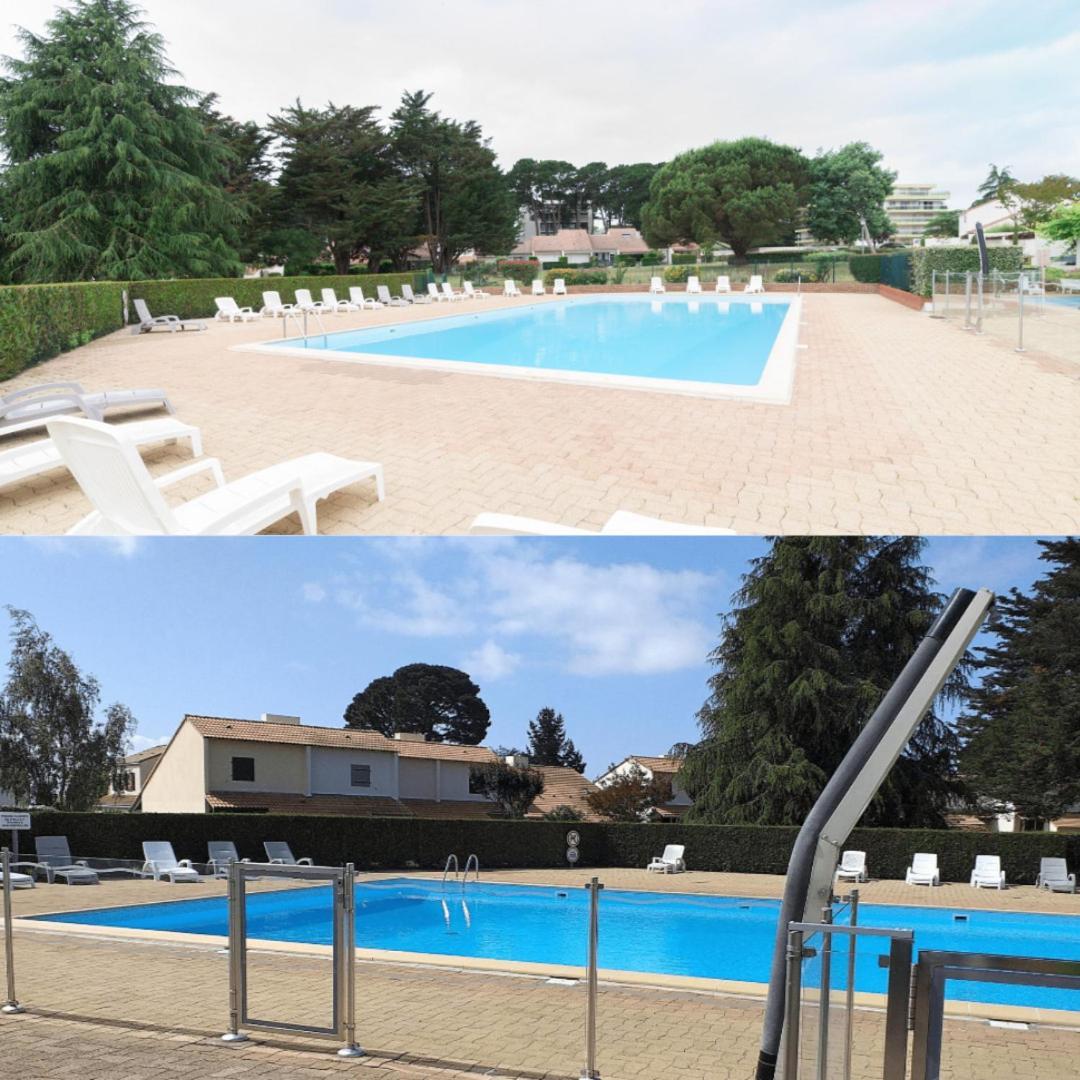 Maison Dans Residence Calme + Piscine A Pornic Eksteriør billede